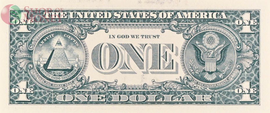 США 1 ДОЛЛАР (B - НЬЮ-ЙОРК - PMG - ГРЕЙД 64) #B02826780D 3