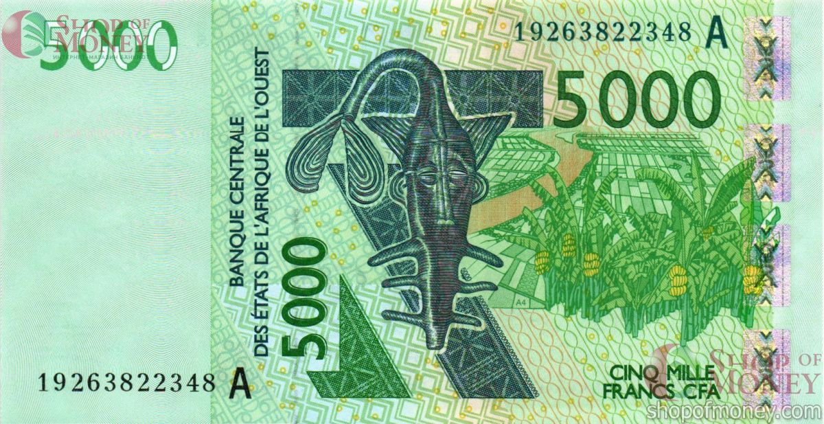 КОТ-Д'ИВУАР 5000 ФРАНКОВ 1