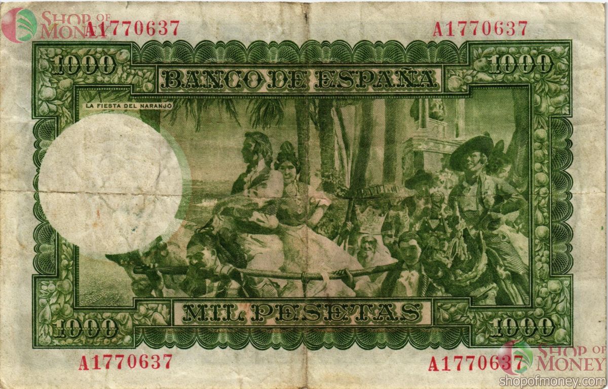 ИСПАНИЯ 1000 ПЕСЕТ 2