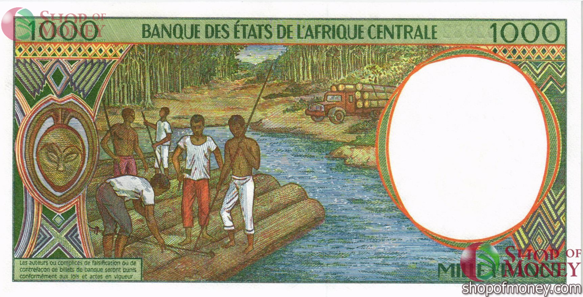 ЭКВАТОРИАЛЬНАЯ ГВИНЕЯ 1000 ФРАНКОВ 2