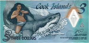 ОСТРОВА КУКА 3 ДОЛЛАРА (АА) 1