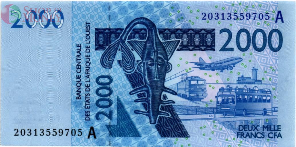 WAS - КОТ-Д'ИВУАР 2000 ФРАНКОВ (A) 1