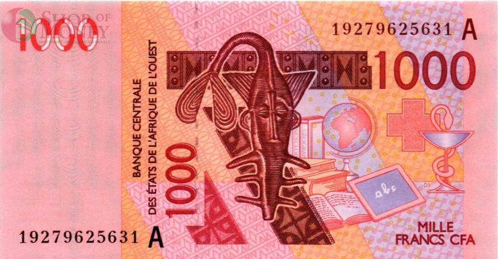 WAS - КОТ-Д'ИВУАР 1000 ФРАНКОВ (A) 1