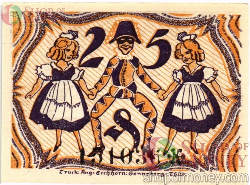 ГЕРМАНИЯ 25 ПФЕННИГОВ (НОТГЕЛЬД) 2