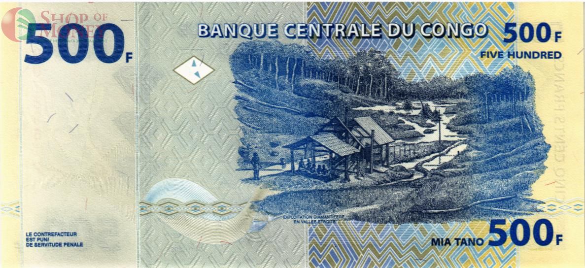 КОНГО ДР 500 ФРАНКОВ 2