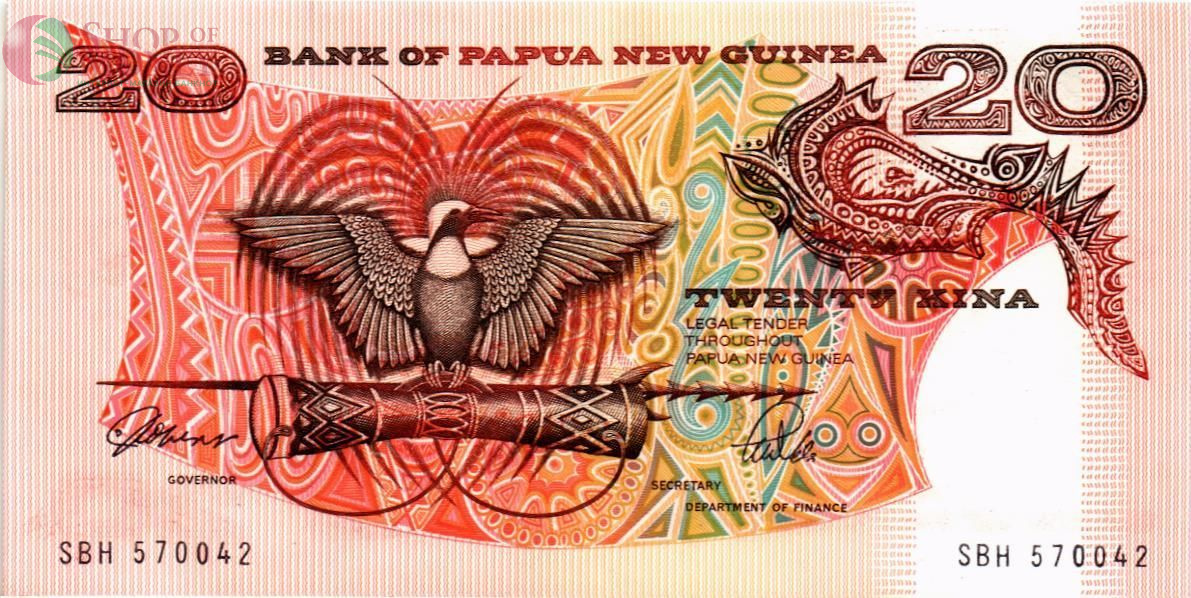 ПАПУА-НОВАЯ ГВИНЕЯ 20 КИНА 1