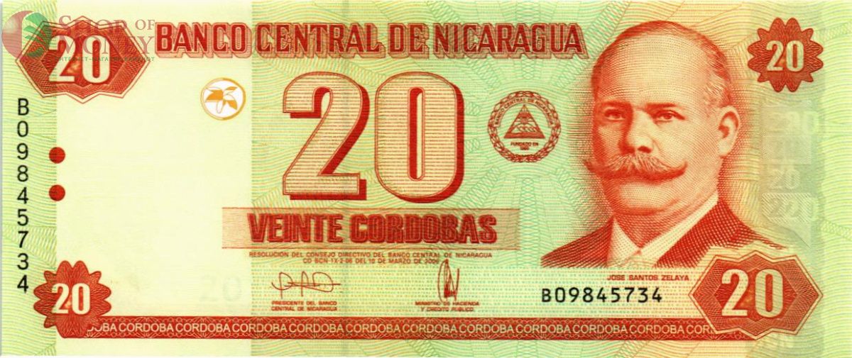 НИКАРАГУА 20 КОРДОБА 1