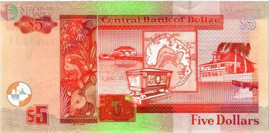 БЕЛИЗ 5 ДОЛЛАРОВ 2