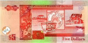 БЕЛИЗ 5 ДОЛЛАРОВ 2