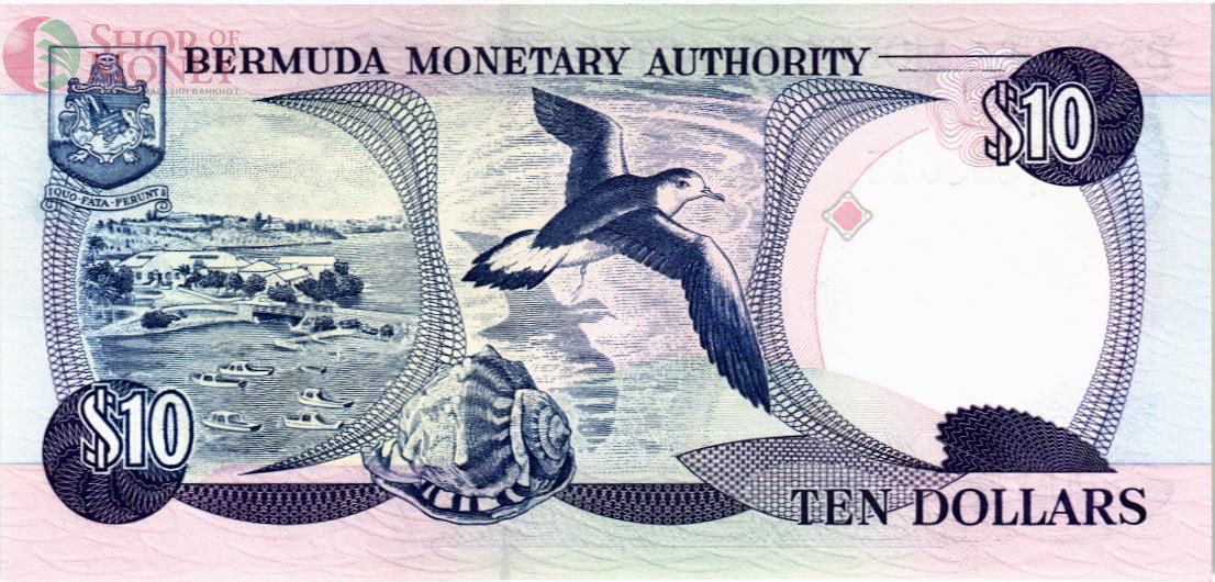 БЕРМУДСКИЕ ОСТРОВА 10 ДОЛЛАРОВ 2