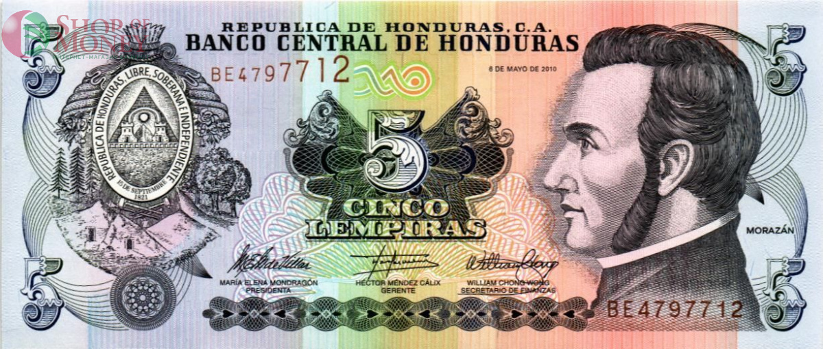 ГОНДУРАС 5 ЛЕМПИР 1