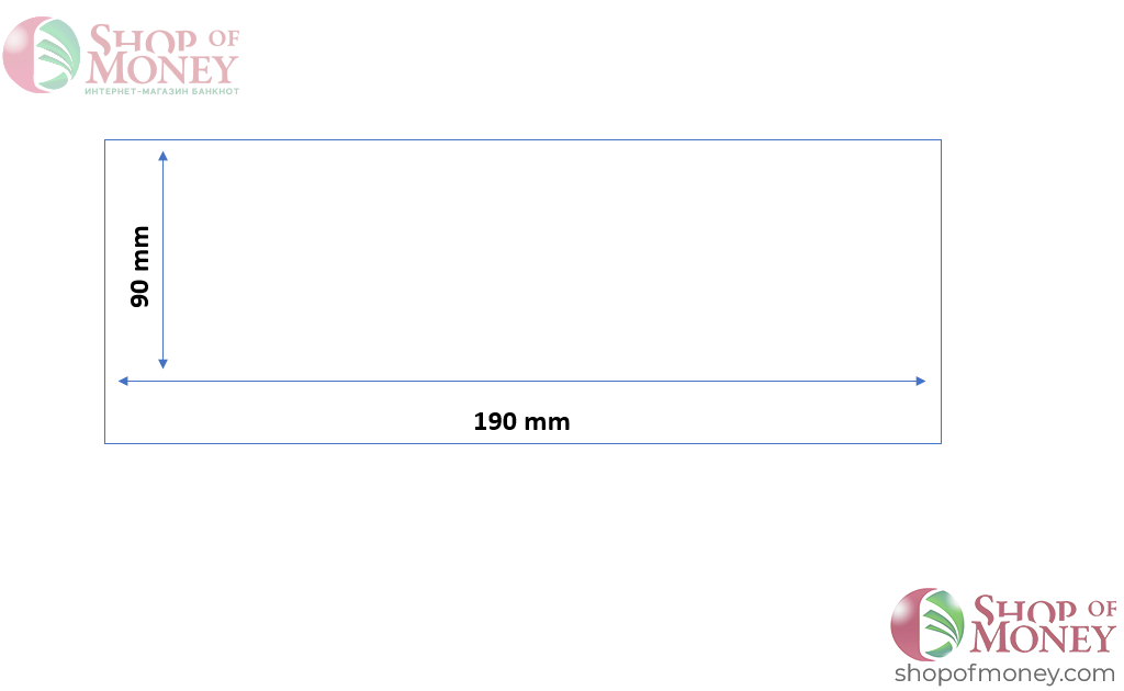 ХОЛДЕР ДЛЯ БАНКНОТ № 8 (90 mm x 190 mm) - 50 шт 3