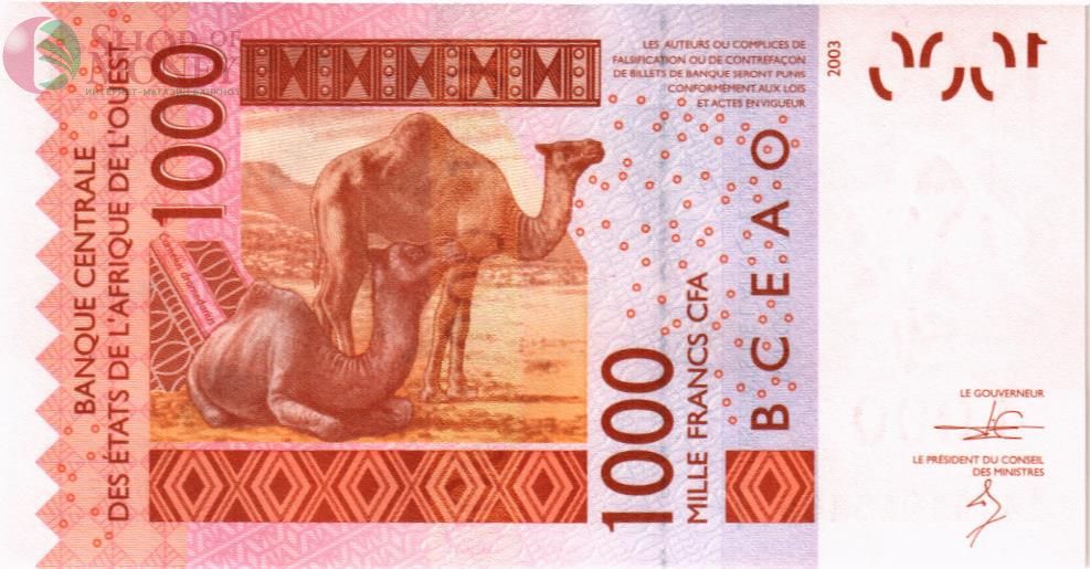 WAS - ТОГО 1000 ФРАНКОВ (T) 2