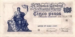 АРГЕНТИНА 5 ПЕСО 1