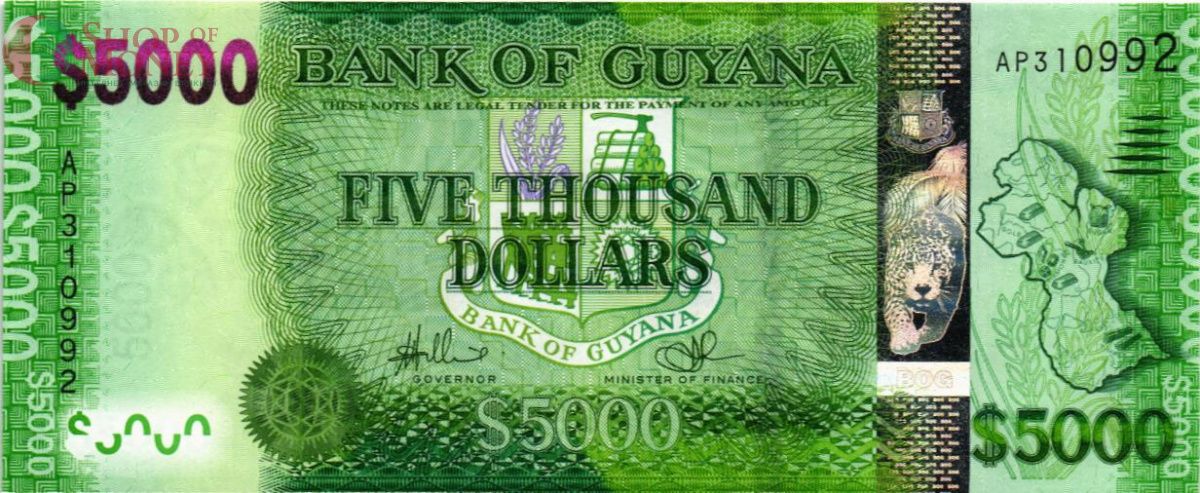 ГАЙАНА 5000 ДОЛЛАРОВ 1