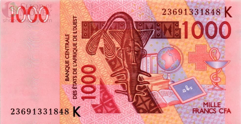 WAS - СЕНЕГАЛ 1000 ФРАНКОВ (K) 1