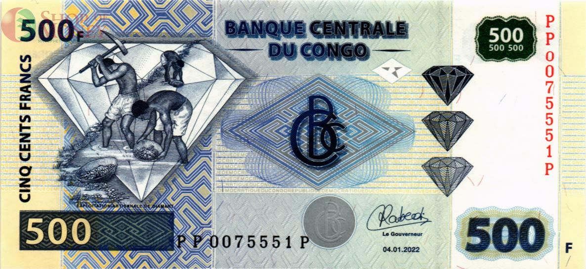 КОНГО ДР 500 ФРАНКОВ 1