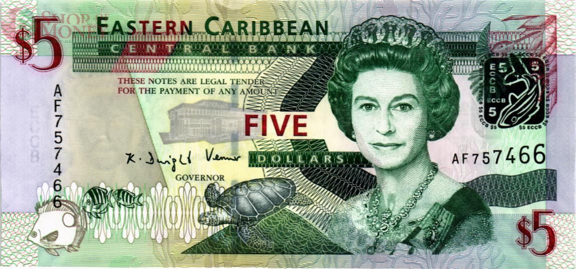ВОСТОЧНЫЕ КАРИБЫ 5 ДОЛЛАРОВ 1