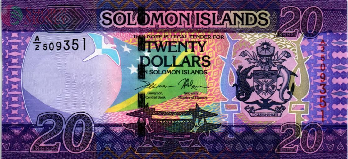 СОЛОМОНОВЫ ОСТРОВА 20 ДОЛЛАРОВ 1