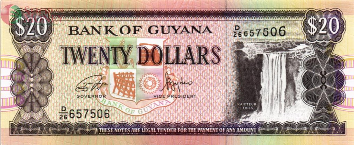 ГАЙАНА 20 ДОЛЛАРОВ 1