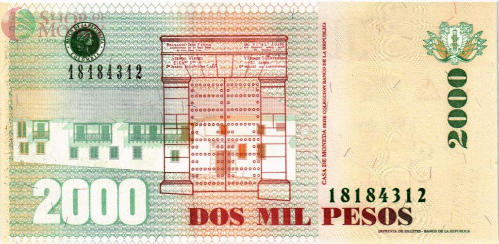 КОЛУМБИЯ 2000 ПЕСО (28.08.2013) 2