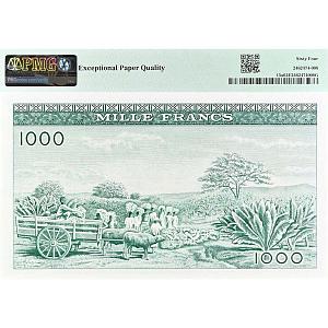 ГВИНЕЯ 1000 ФРАНКОВ (PMG - GRADE 64) 2