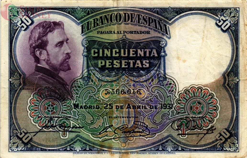 ИСПАНИЯ 50 ПЕСЕТ 1