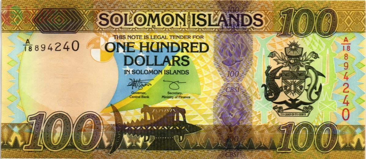 СОЛОМОНОВЫ ОСТРОВА 100 ДОЛЛАРОВ 1