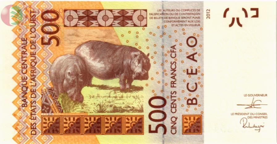 WAS - КОТ-Д'ИВУАР 500 ФРАНКОВ (A) 2