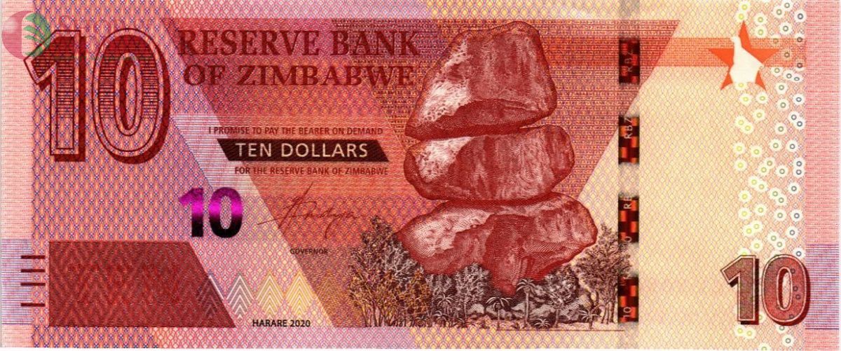 ЗИМБАБВЕ 10 ДОЛЛАРОВ 1
