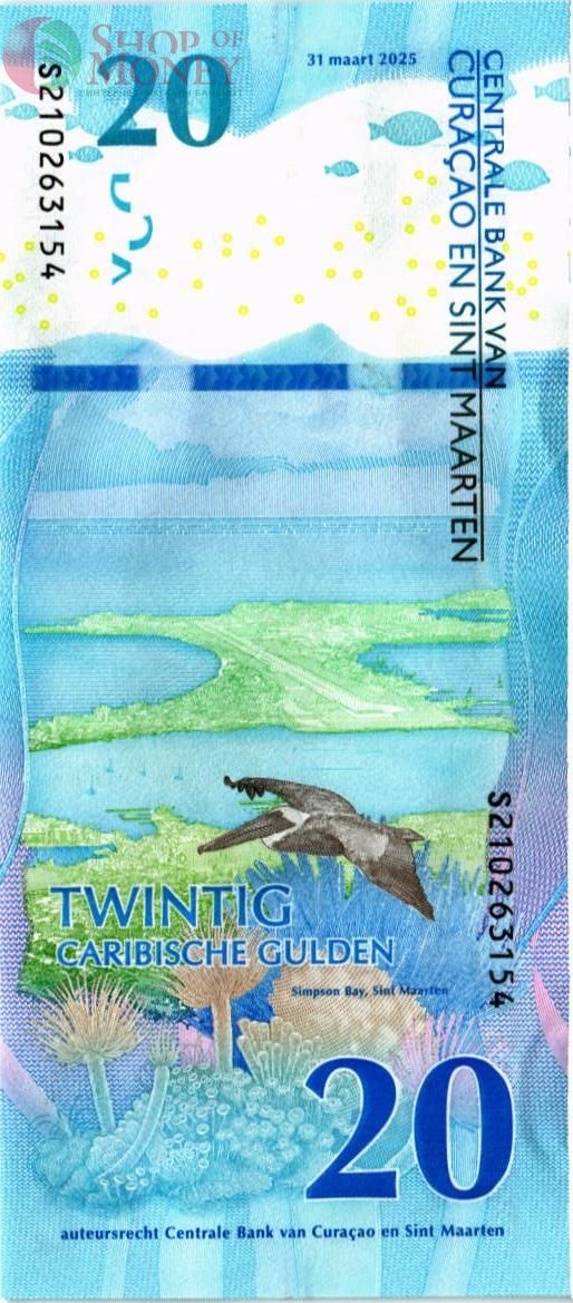 КЮРАСАО И СИНТ-МАРТЕН 20 ГУЛЬДЕНОВ 2