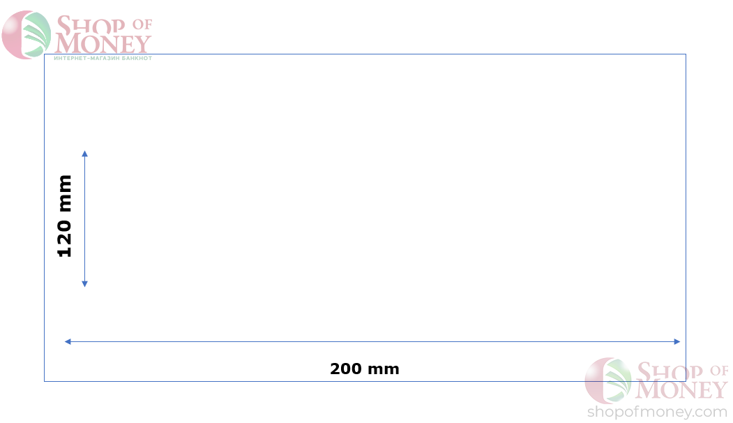 АЛЬБОМ ДЛЯ КОЛЛЕКЦИОНИРОВАНИЯ БАНКНОТ НА 20 ЛИСТОВ (120 mm х 200 mm) 2
