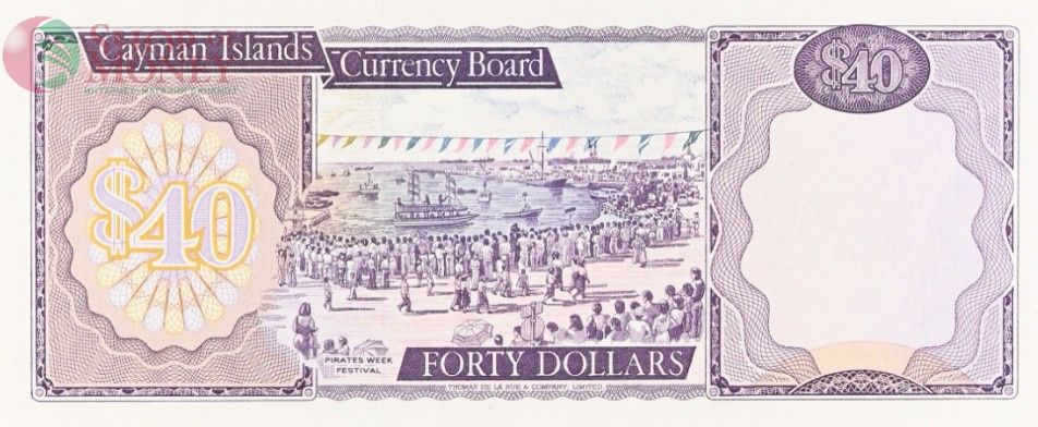 КАЙМАНОВЫ ОСТРОВА 40 ДОЛЛАРОВ (PMG - GRADE 66) 4