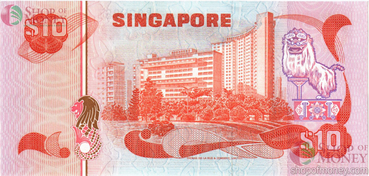 СИНГАПУР 10 ДОЛЛАРОВ 2