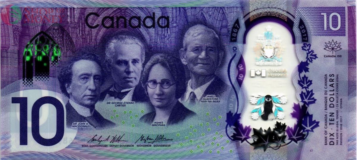 КАНАДА 10 ДОЛЛАРОВ 1