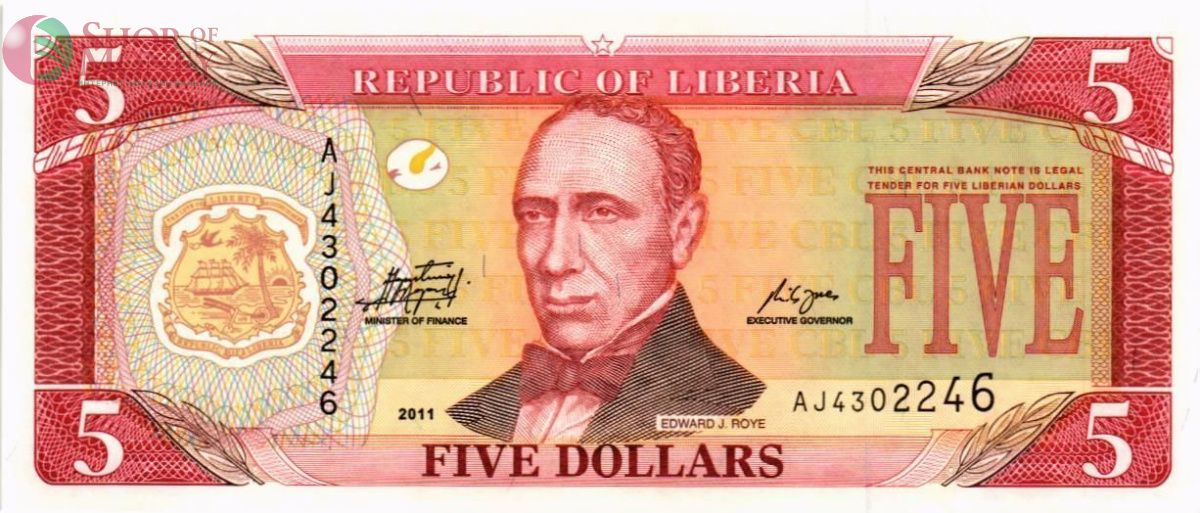 ЛИБЕРИЯ 5 ДОЛЛАРОВ 1