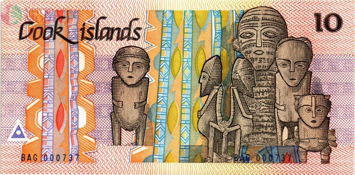 ОСТРОВА КУКА 10 ДОЛЛАРОВ 2