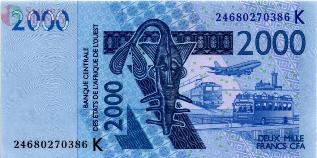 WAS - СЕНЕГАЛ 2000 ФРАНКОВ (K) 1