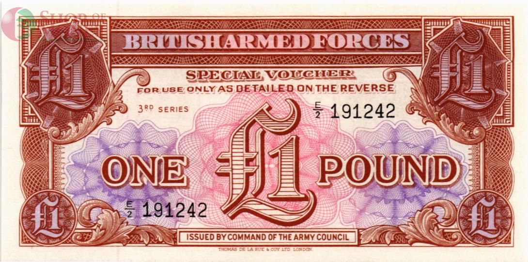 ВЕЛИКОБРИТАНИЯ/АНГЛИЯ 1 ФУНТ (БРИТАНСКАЯ АРМИЯ) 1