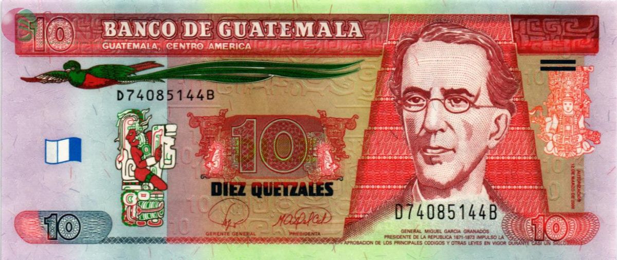 ГВАТЕМАЛА 10 КЕТСАЛЬ 1