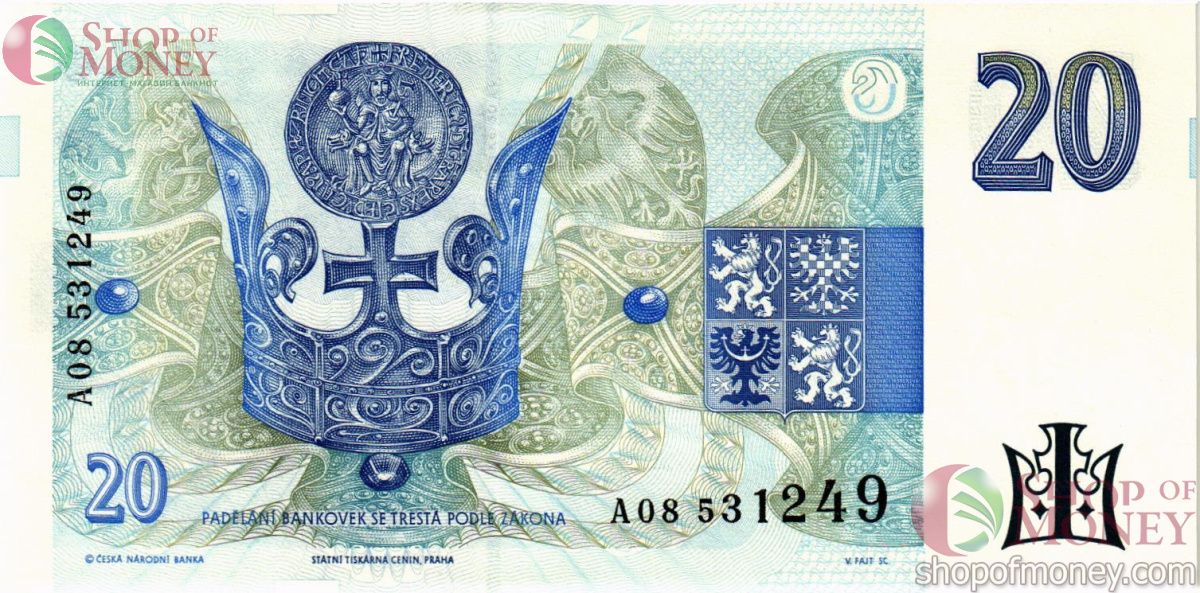 ЧЕХИЯ 20 КРОН 2