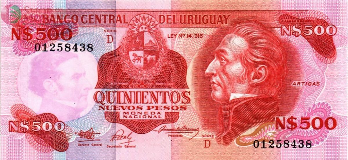УРУГВАЙ 500 ПЕСО 1