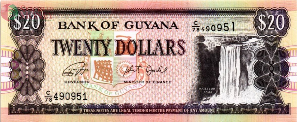 ГАЙАНА 20 ДОЛЛАРОВ 1