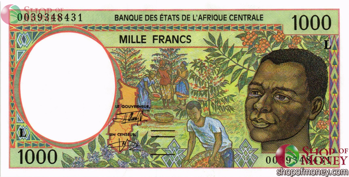 ГАБОН 1000 ФРАНКОВ 1