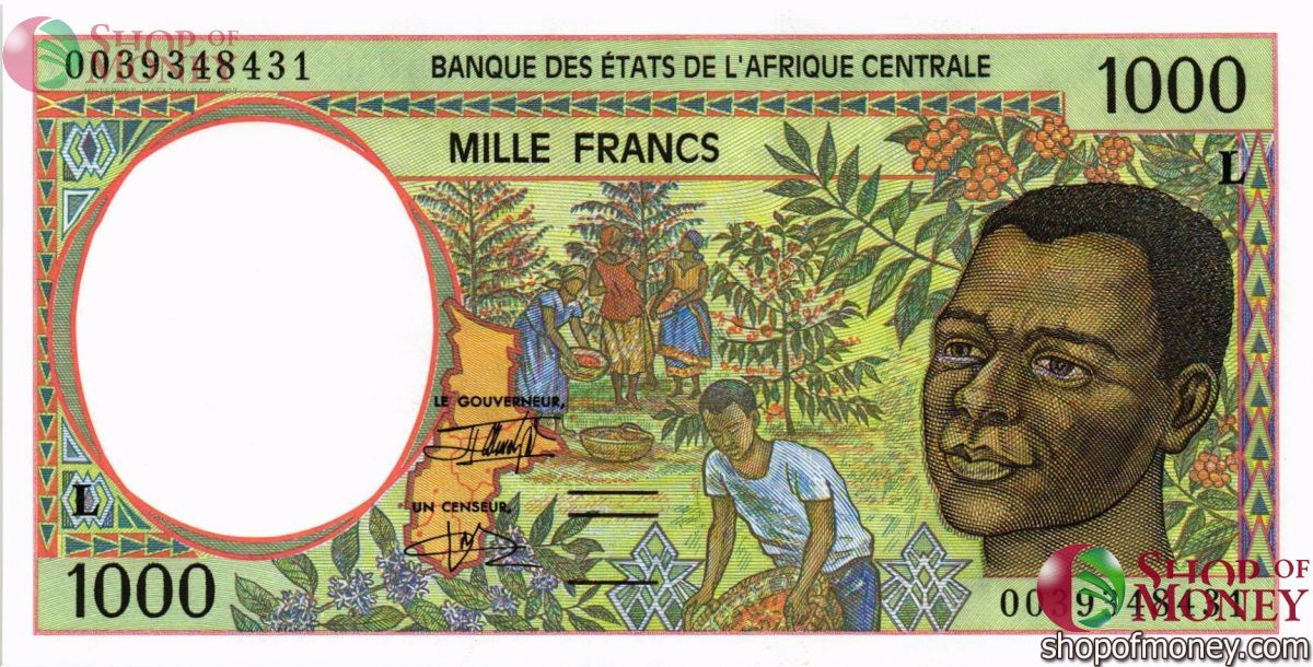 ГАБОН 1000 ФРАНКОВ 1
