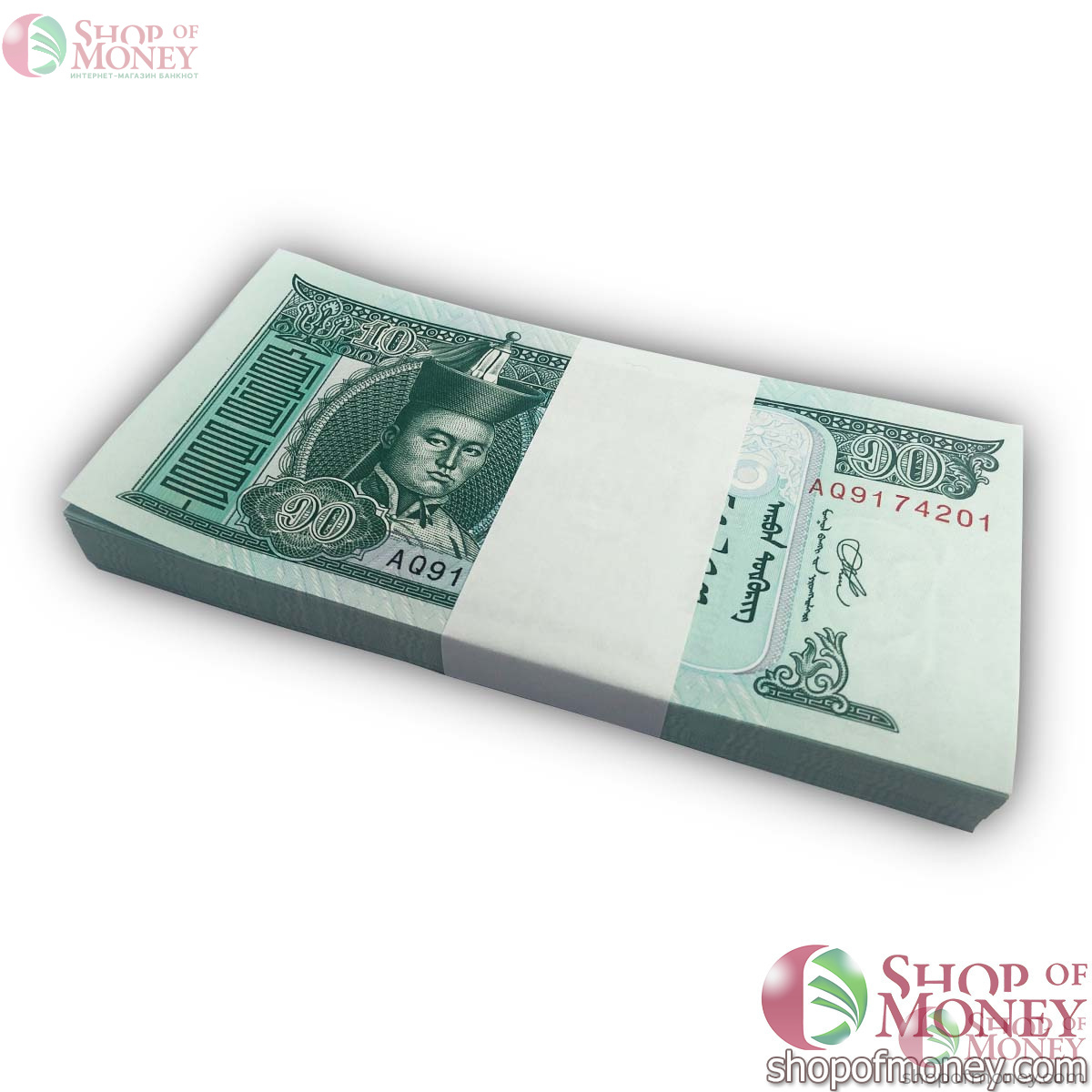 МОНГОЛИЯ 10 ТУГРИКОВ (100 БАНКНОТ) 1