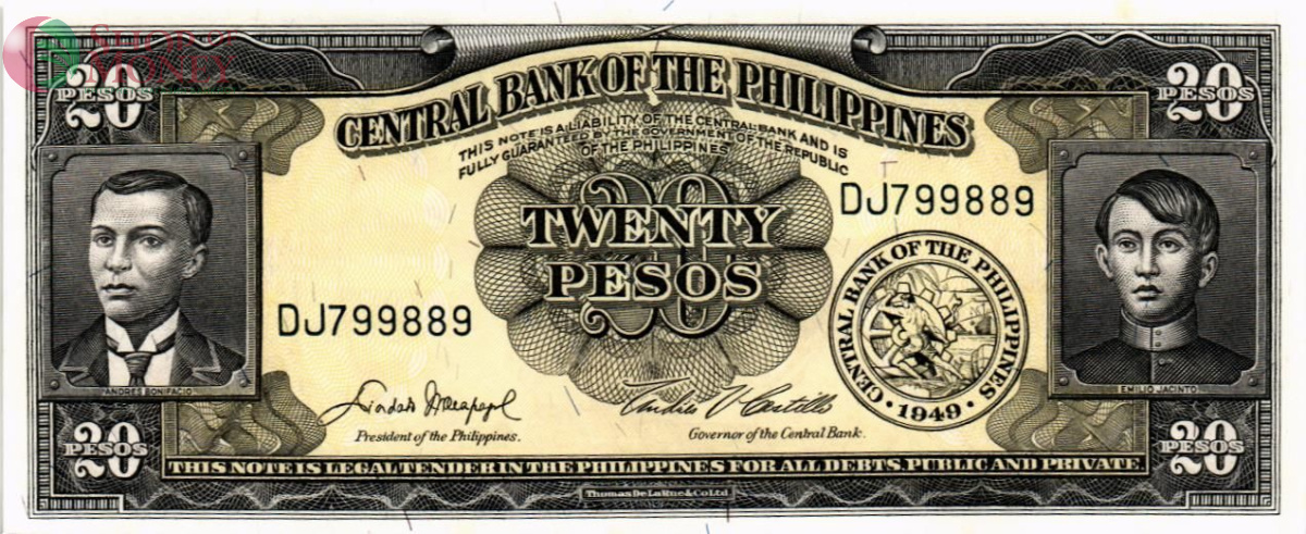 ФИЛИППИНЫ 20 ПЕСО 1