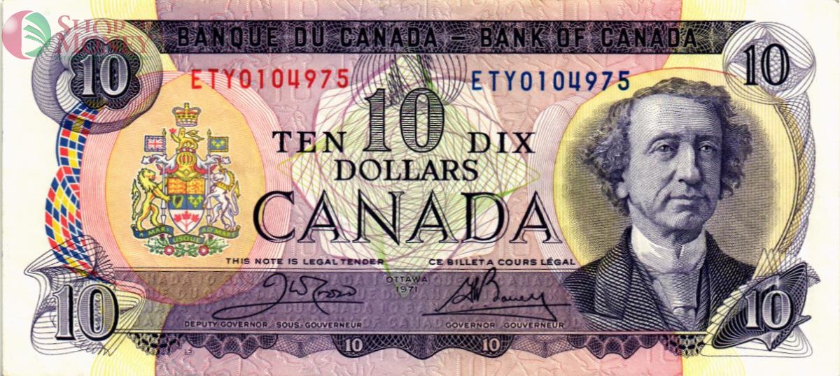 КАНАДА 10 ДОЛЛАРОВ 1