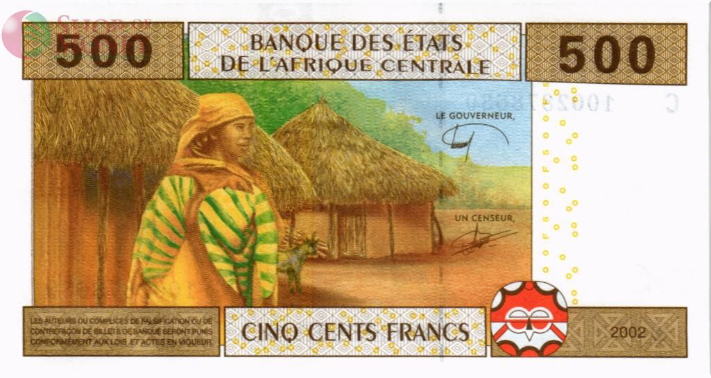 CAS - ЧАД 500 ФРАНКОВ (C) 2