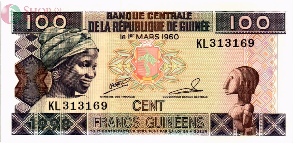 ГВИНЕЯ 100 ФРАНКОВ 1